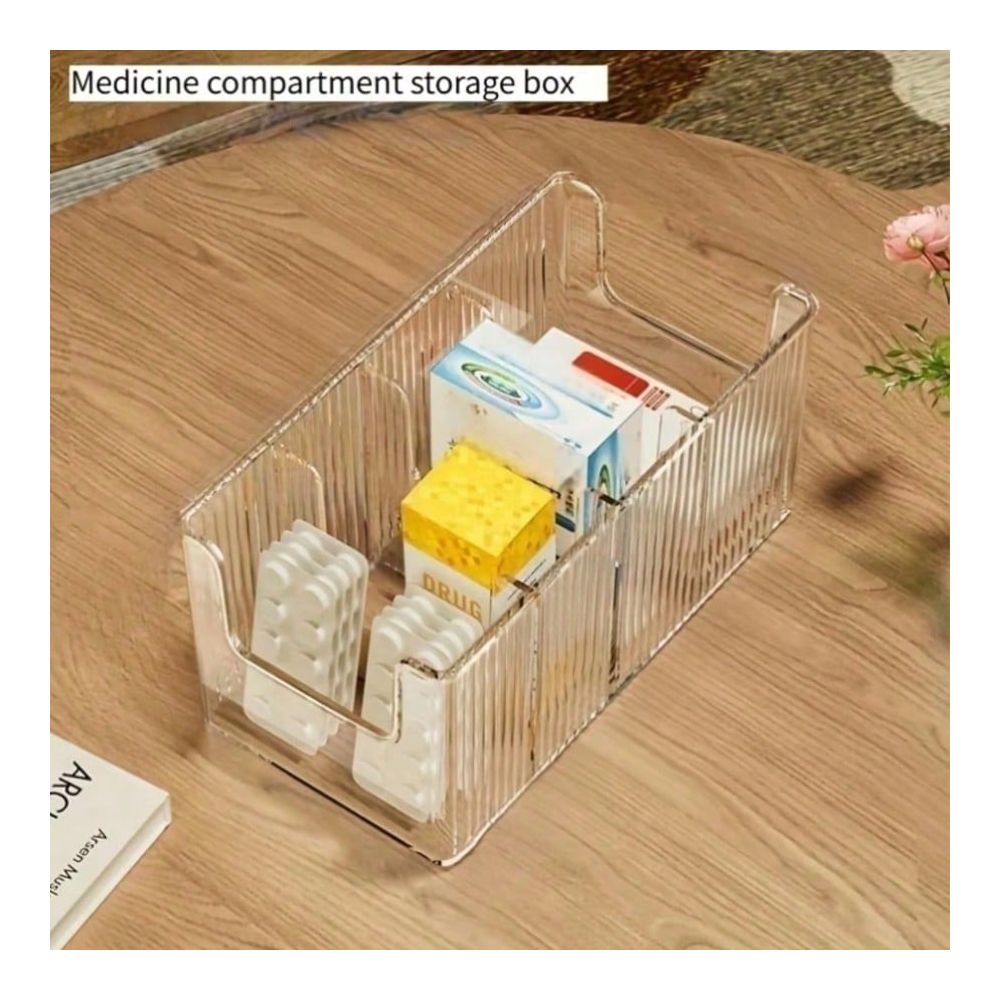 علبة أدوية شفافة كبيرة بأربعة  - مراجعة Face Mask Storage Box وسعره