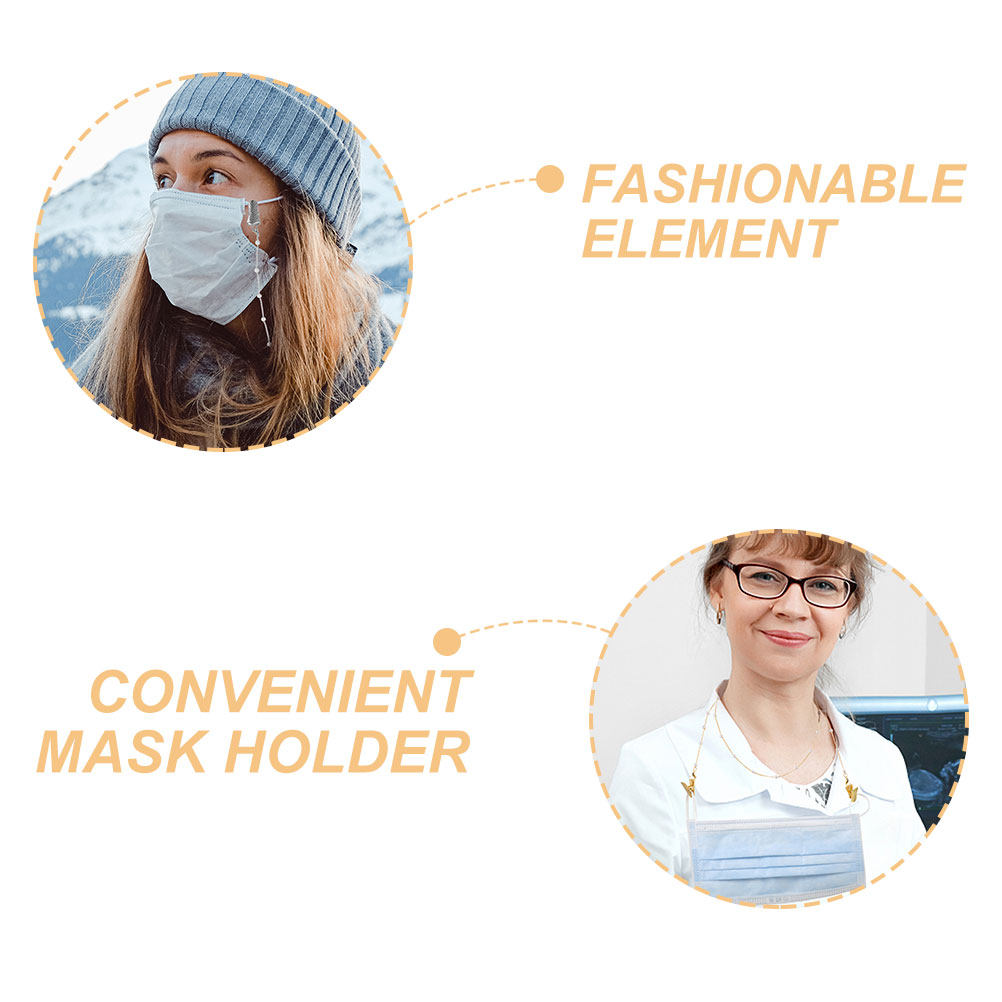 قطعتان من حبل النظارات المزخرف - مراجعة Mask Chain Holder وسعره