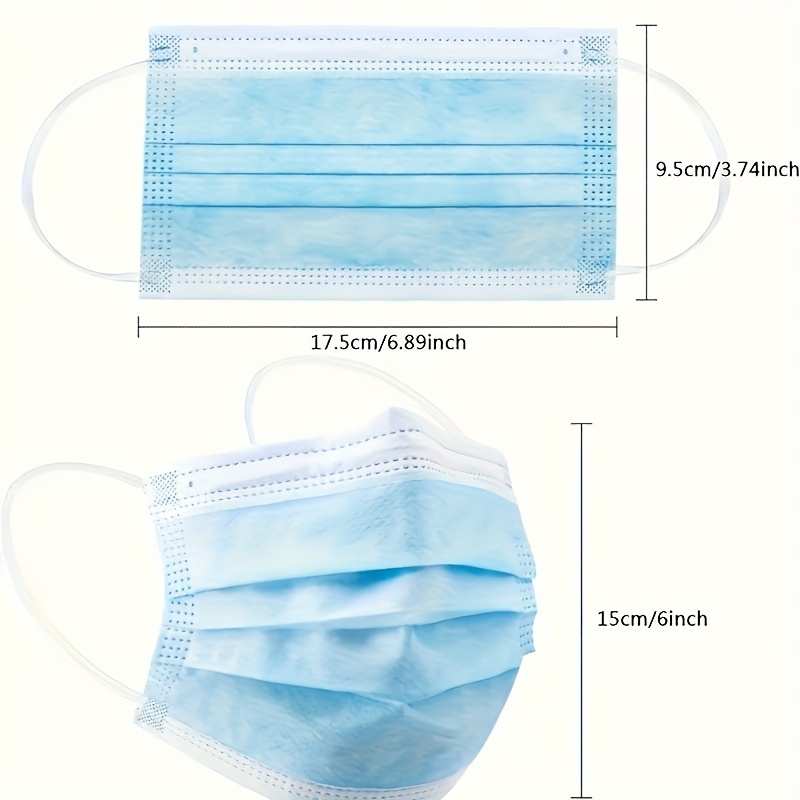 التسليم خلال 10 أيام! 400 قطعة - مراجعة Disposable Mask Blue وسعره