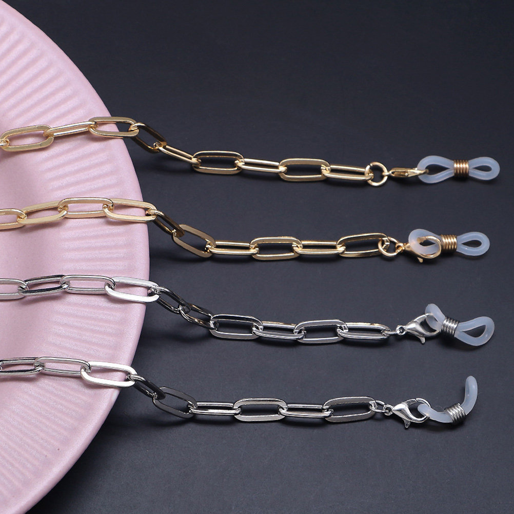 سلسلة نظارات معدنية ذهبية اللو - مراجعة Mask Chain Holder وسعره