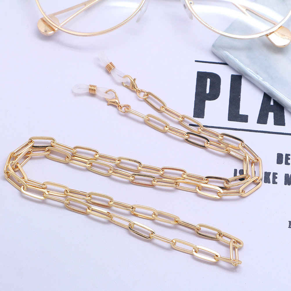 سلسلة نظارات معدنية ذهبية اللو - مراجعة Mask Chain Holder وسعره